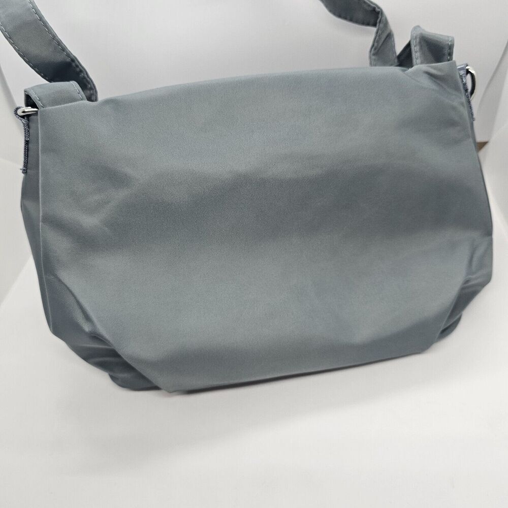 Chibao Multi-Pocket Casual Crossbody Purse Gray Waterproof Nylon Shoulder Bag - Picture 8 of 9